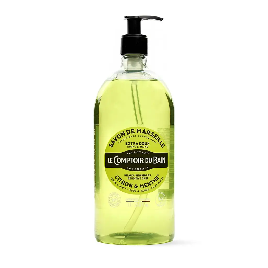 LCB Savon de Marseille Citron Menthe 1L